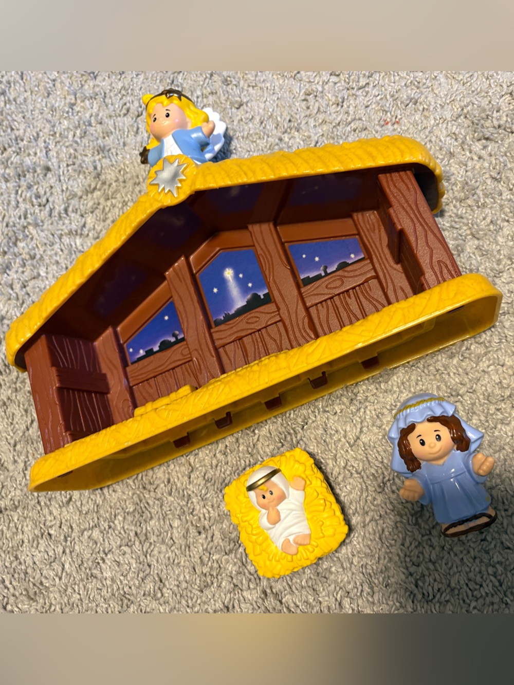 Nativity Scene little people fisher price vintage